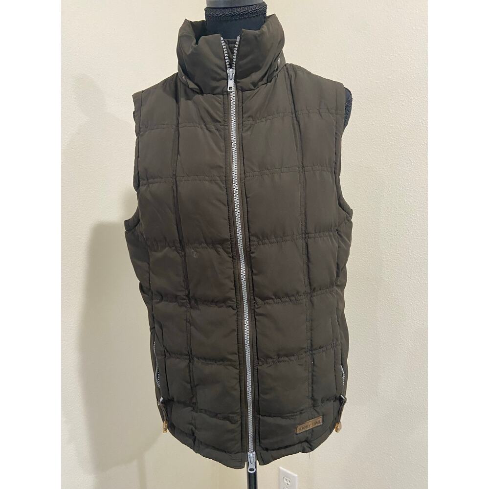 Harry Hall Equestrian Quilted Riding Vest Women Small Olive Puffer Outdoor